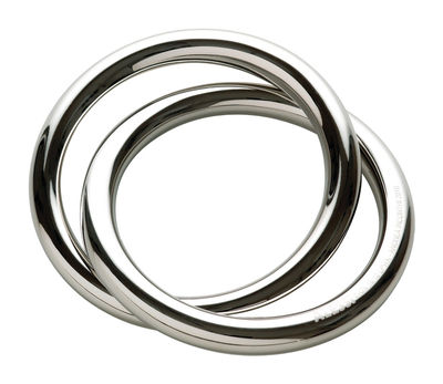 Alessi Oui Napkin ring. Glossy steel
