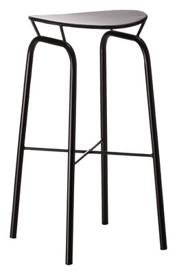 Gubi - Mathieu Matégot Nagasaki Bar stool - H 74 cm - Metal. Black