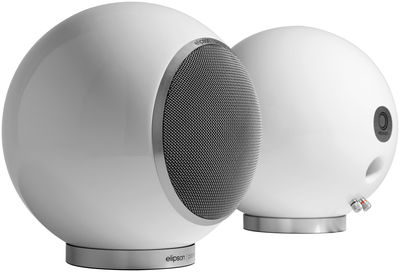 Elipson Planet L 2.0 speaker. lacquered silver