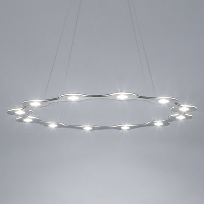 Lumen Center Italia Flat Ring 12 Pendant - LED - Ø 98 cm. Aluminum