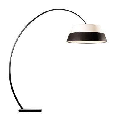 Objekto Nuala Floor lamp - Floor lamp with Photo lampshade. White,Black