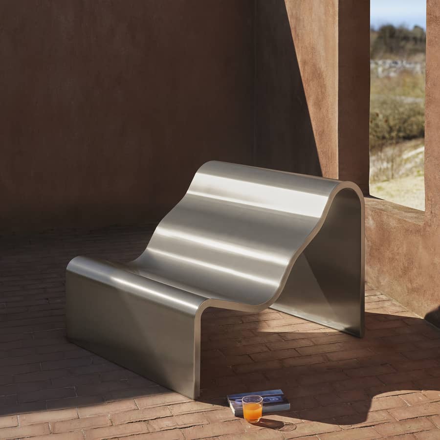 Banc avec dossier Dream View Bench Muuto - tendances déco design 2026