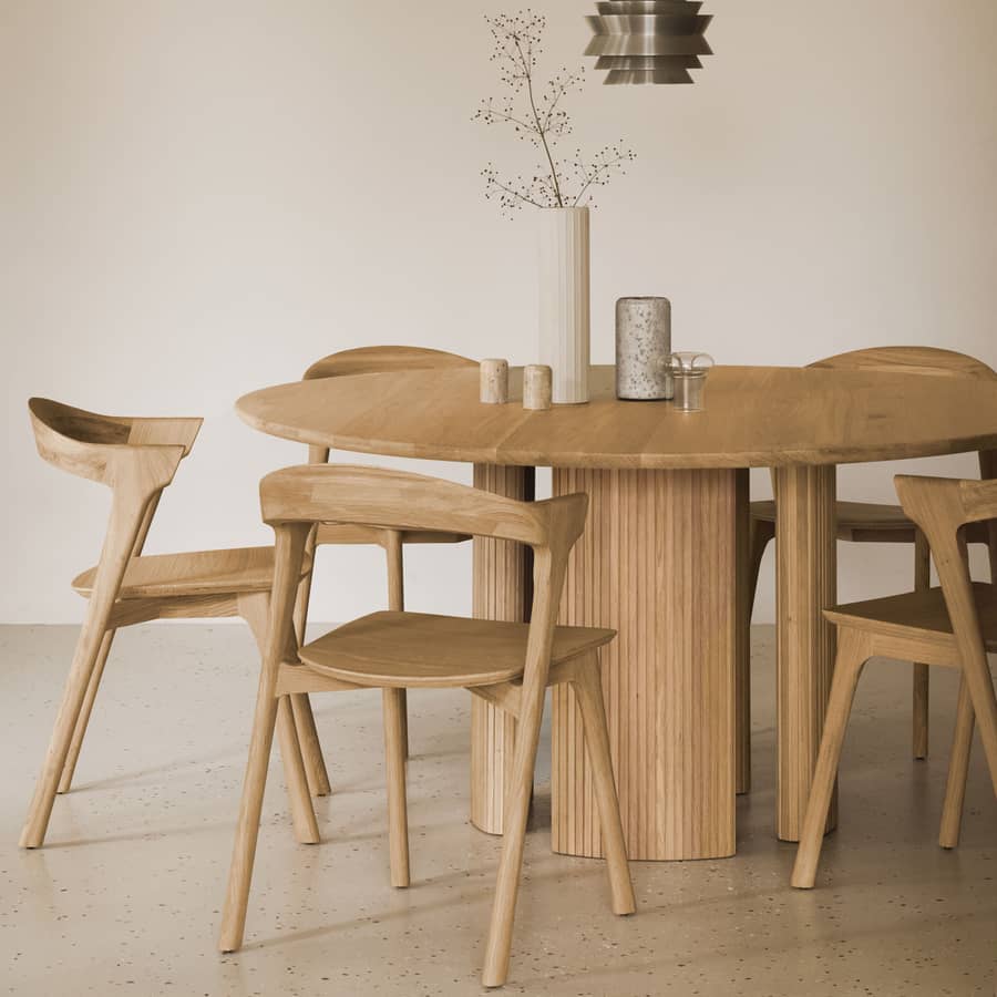 Table ronde Roller Ethnicraft - Idée déco bois