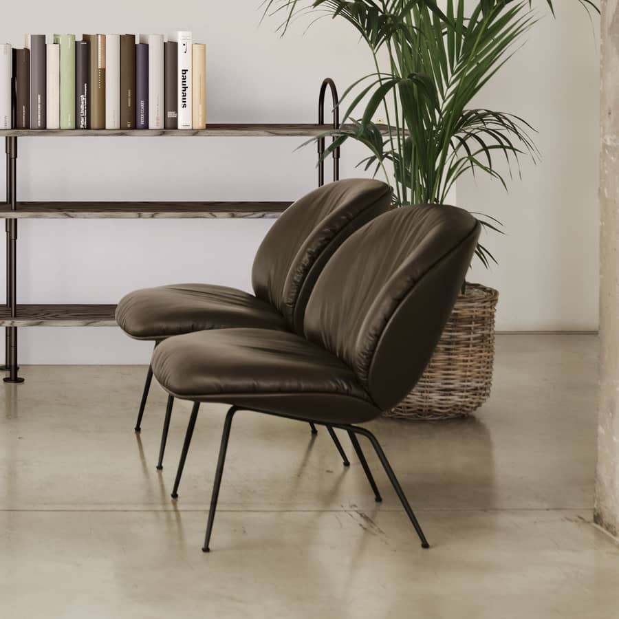 Fauteuil bas Beetle Soft Gubi - Salon design