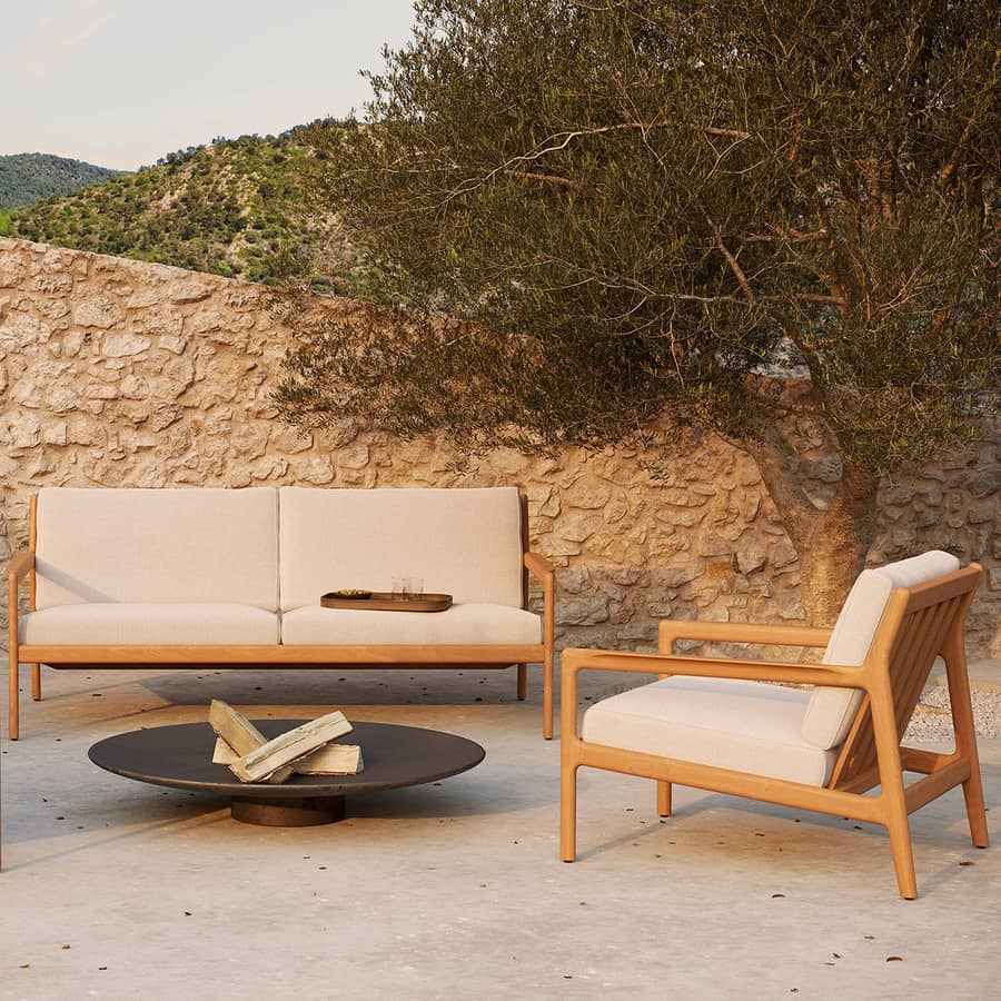 Fauteuil rembourré Jack Outdoor Ethnicraft - décoration maison de vacances