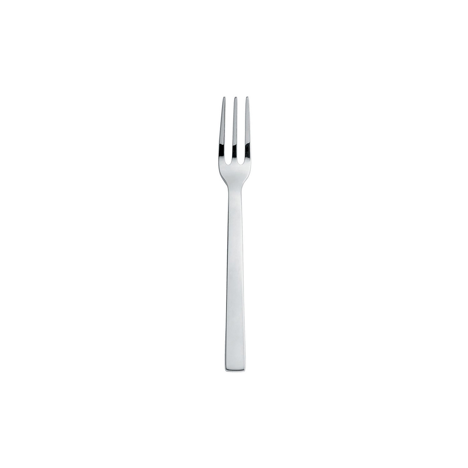 Alessi - Dessert Fork Santiago - Metal - Polished Stainless Steel - Designer David Chipperfield