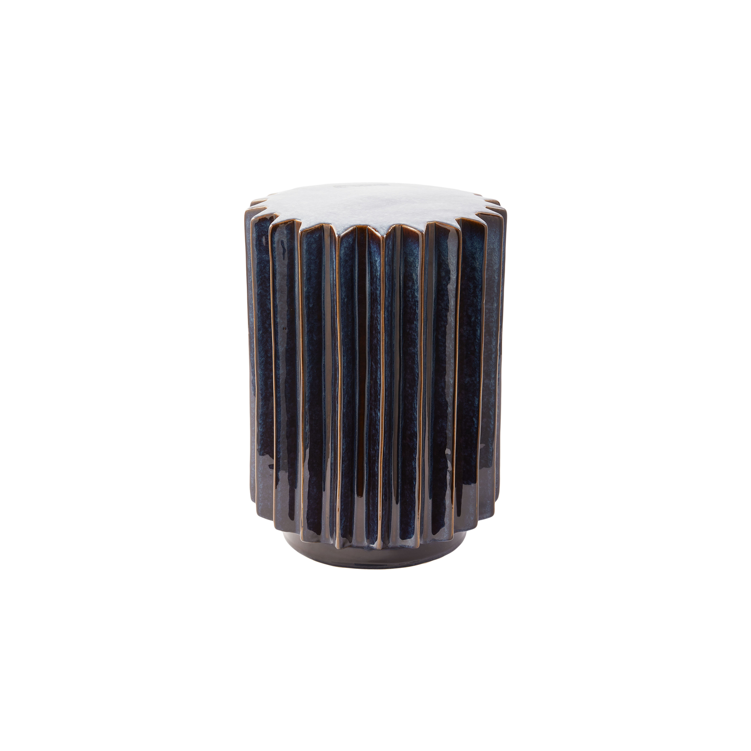 Pols Potten Blue - End Table Okra - Glazed Ceramic