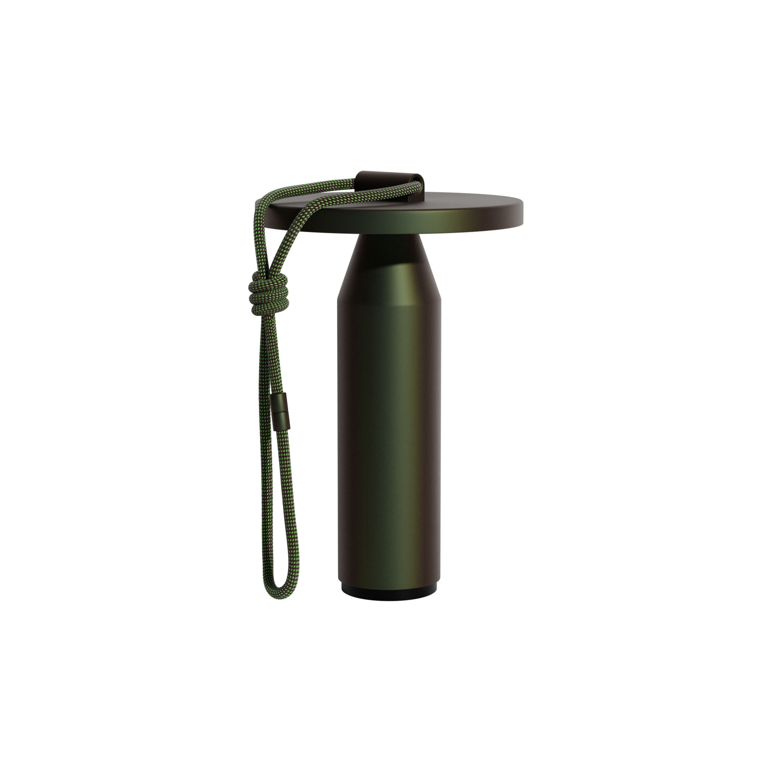 Petite Friture - Lampe extérieur sans fil rechargeable Quasar - Vert - Polyester tressé - Designer Samy Rio