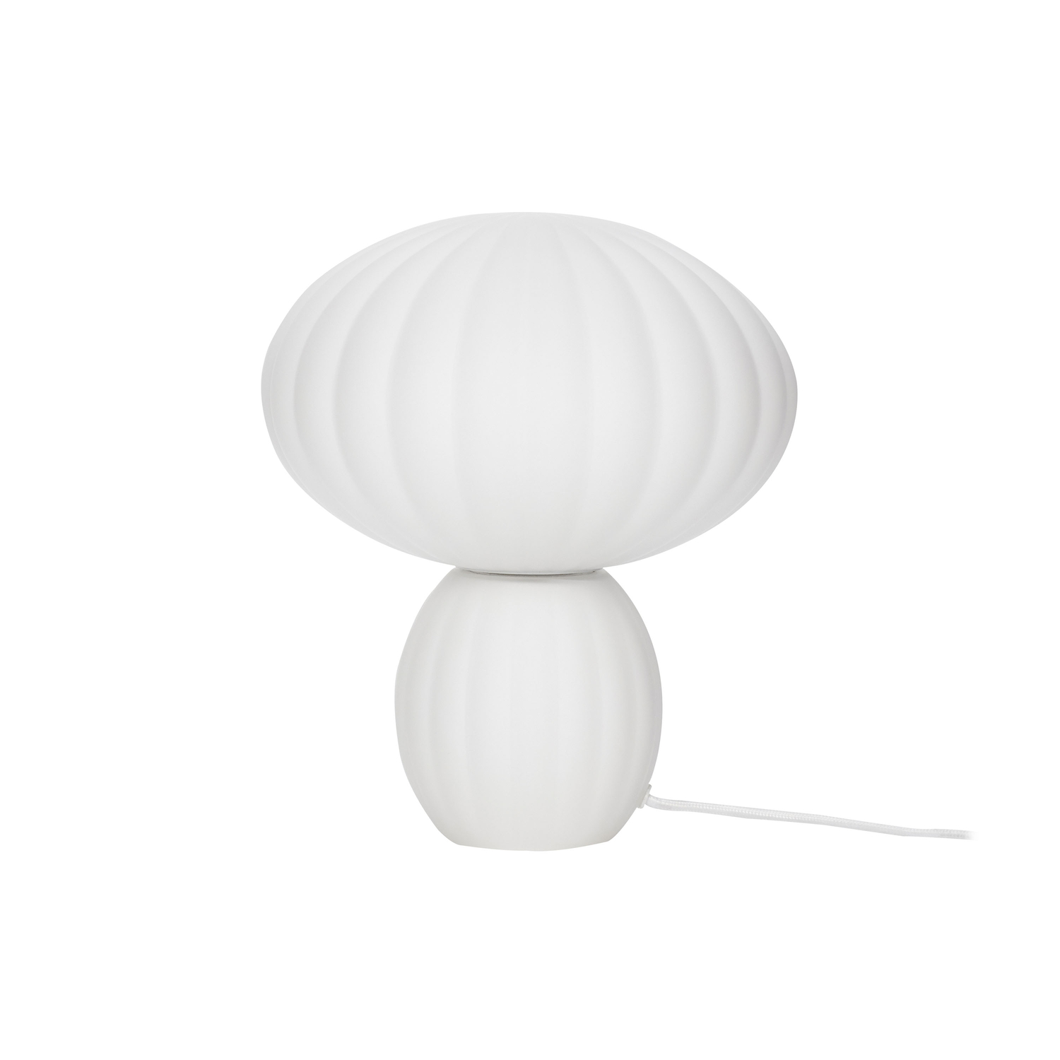 Hübsch White - Table Lamp Kumu - Mouth Blown Glass