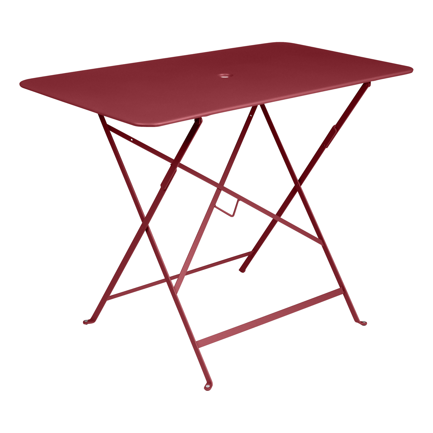 Fermob - Rechteckiger Tisch Bistro - Rot - Bemalter Stahl - Designer Frédéric Sofia