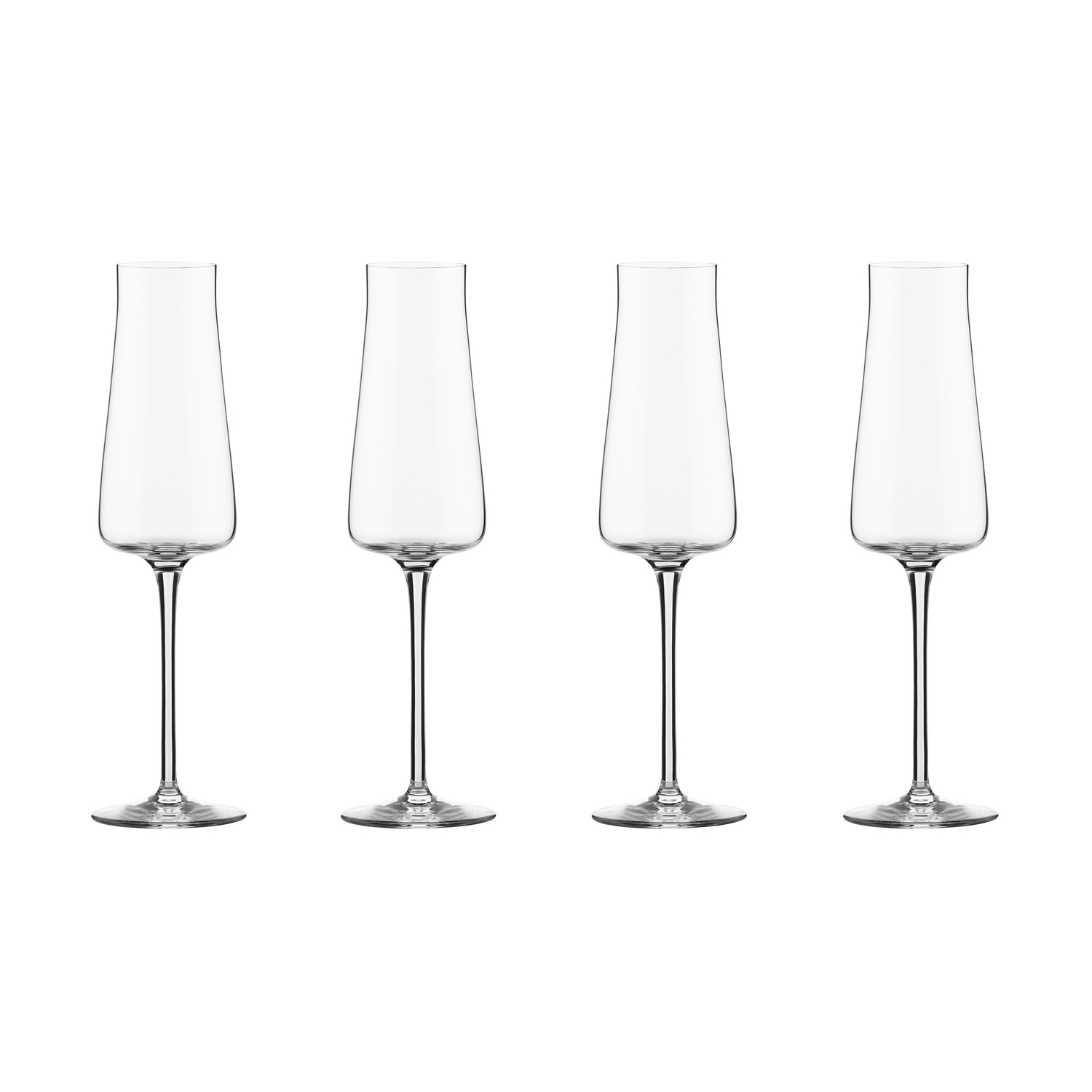 Alessi - Set Of 4 Eugenia - Transparent - Crystalline Glass - Designer Naoto Fukasawa
