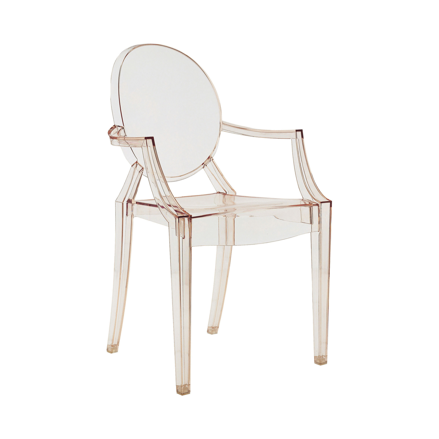 Kartell Orange - Stackable Armchair Ghost - Polycarbonate - Designer Philippe Starck