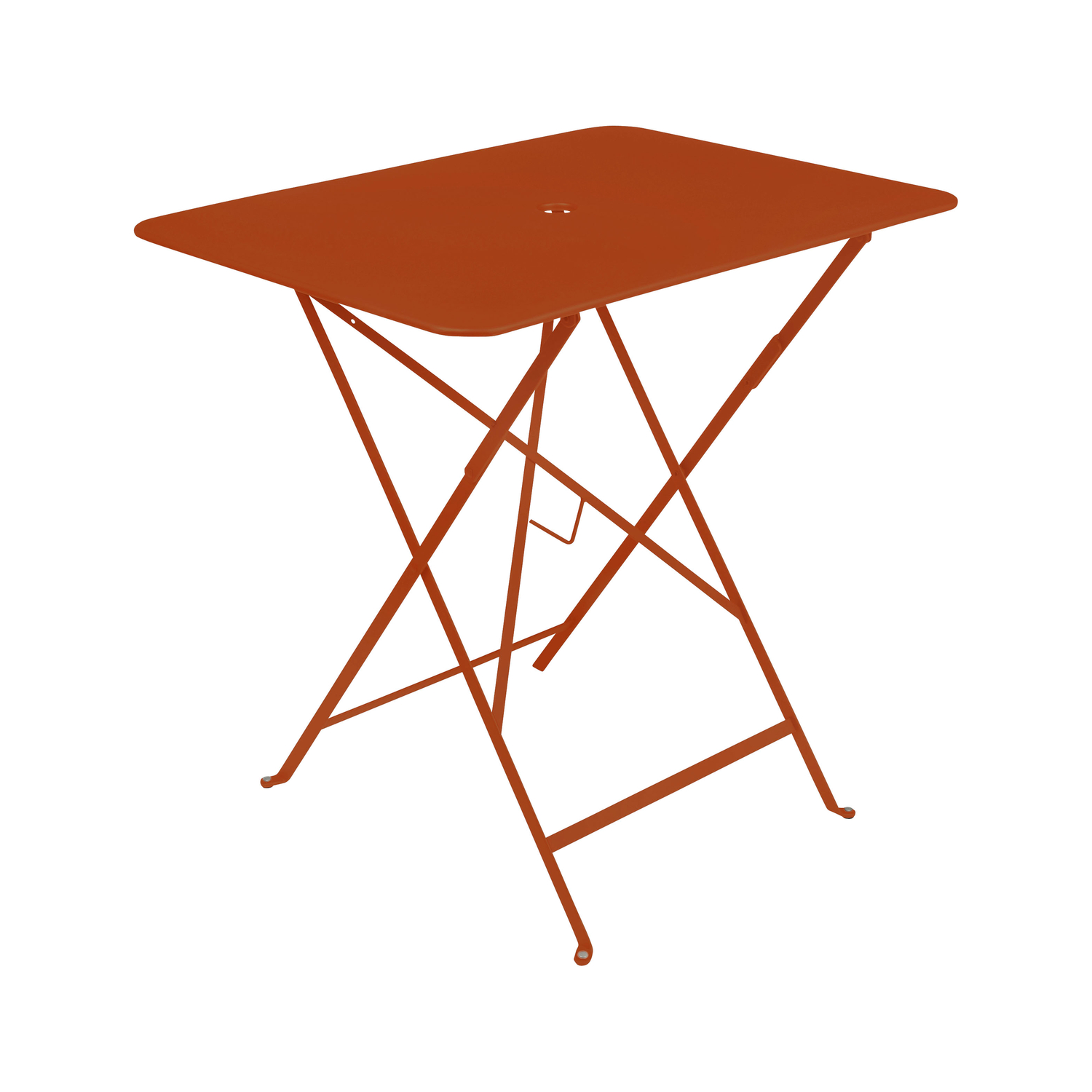 Fermob Orange - Rectangular Table Bistro - Lacquered Steel - Designer Studio