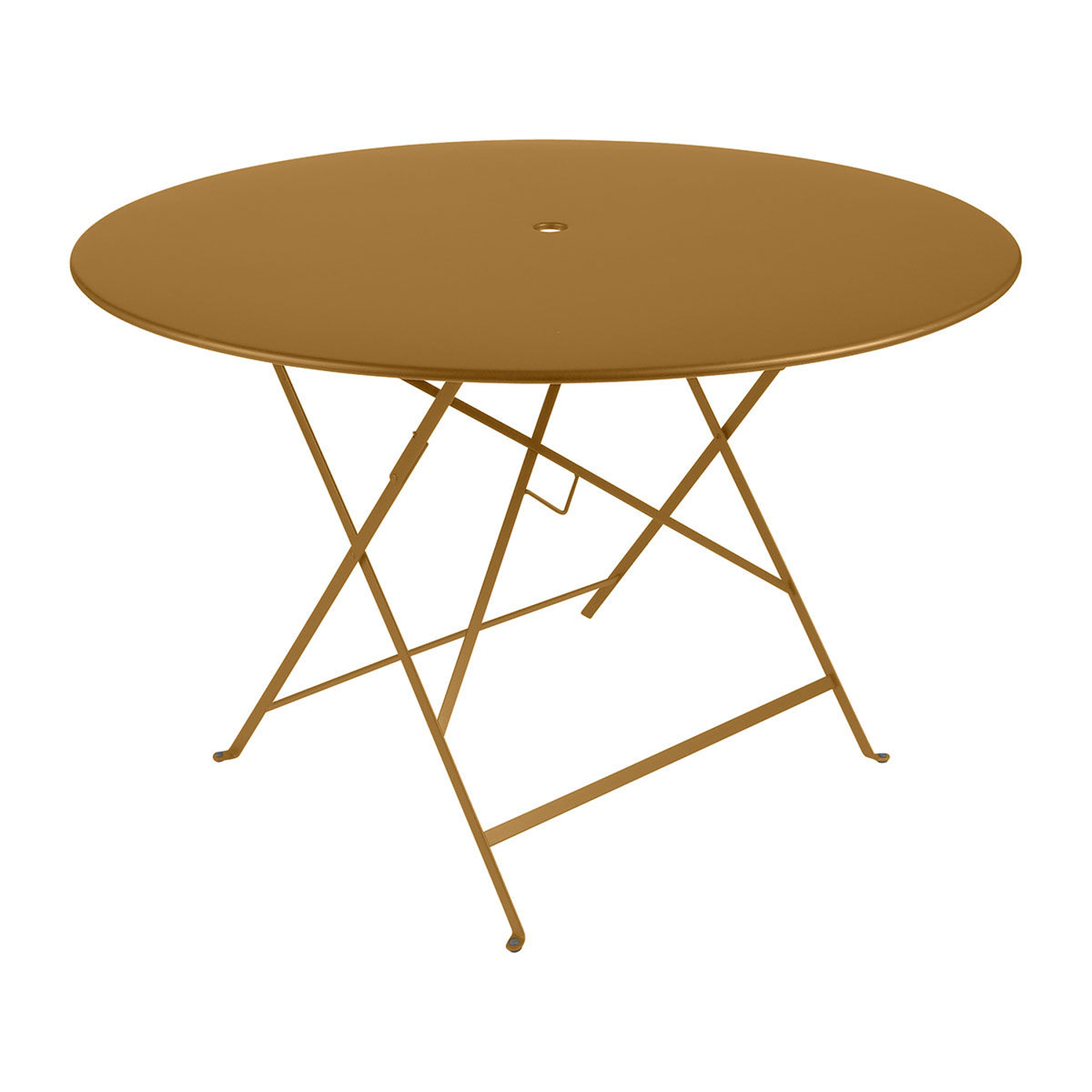 Fermob Yellow - Round Table Bistro - Lacquered Steel - Designer Studio