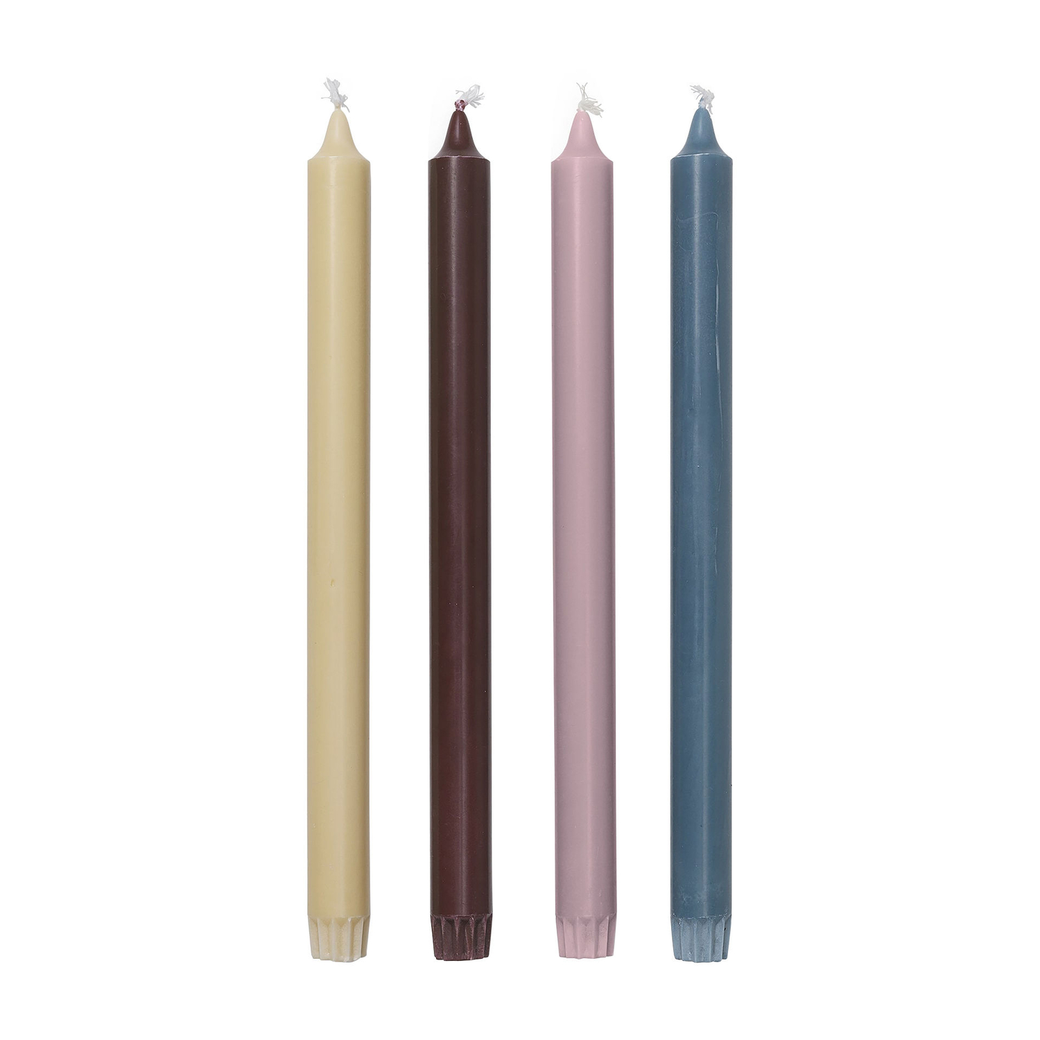Ferm Living - Long Candle Bougeoirs - Multicoloured - Vegetable Stearin - Designer Trine Andersen