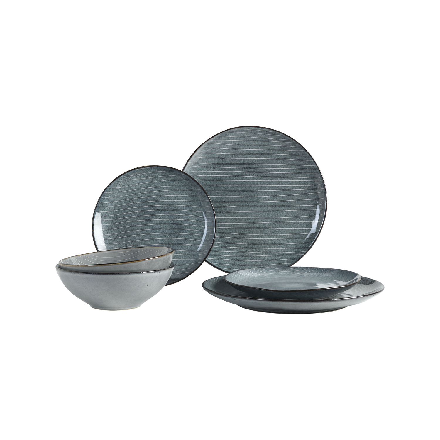 Broste Copenhagen Blue - Tableware Set Nordic - Sandstone
