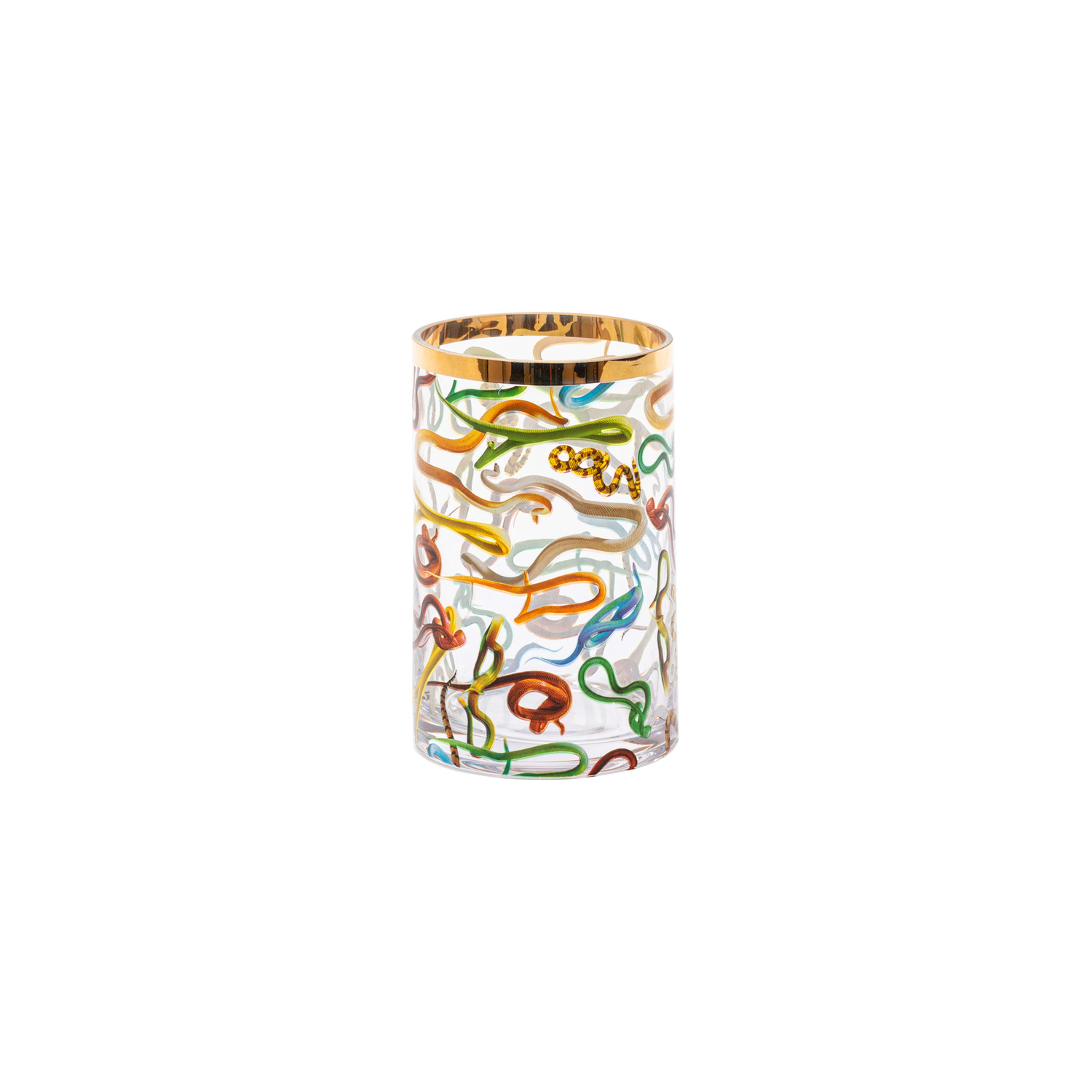 Seletti Gold - Vase Toilet Paper - Multicoloured - Real - Designer Maurizio Cattelan