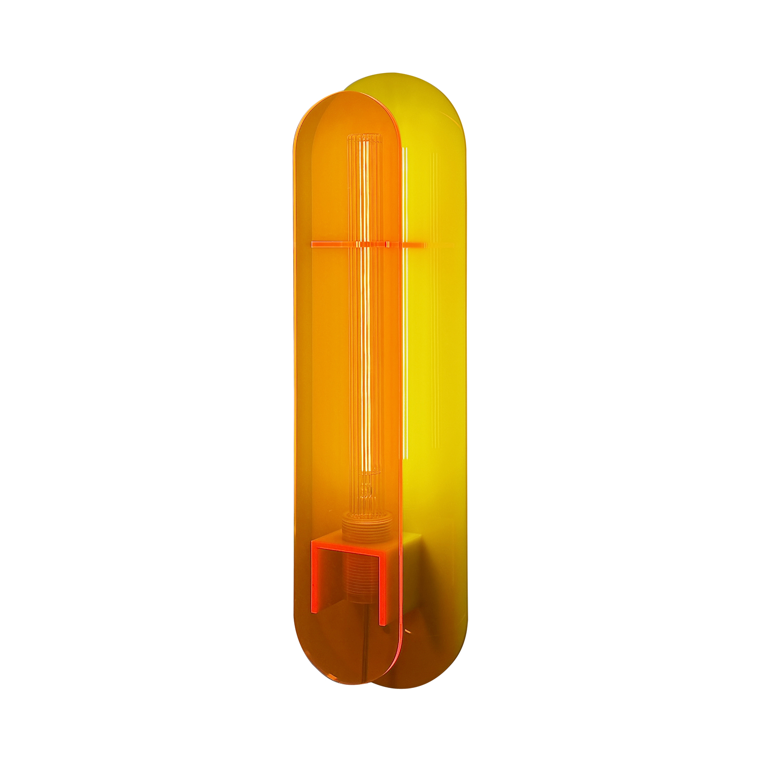 ELEMENTS LIGHTING - Applique avec prise Andy - Orange - Acrylique ELEMENTS LIGHTING - Applique avec prise Andy - Orange - Acrylique