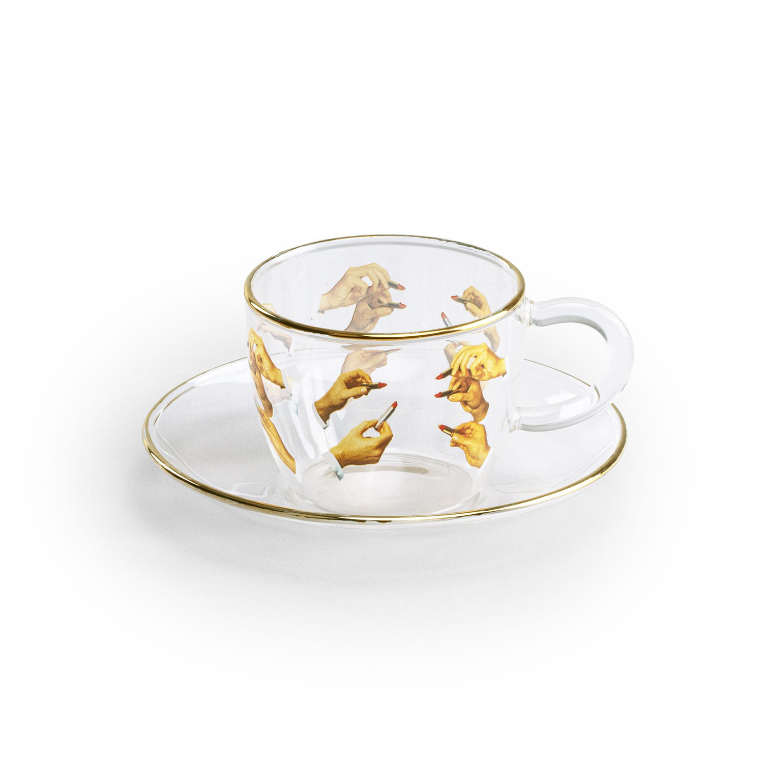 Seletti Black - Coffee Cup Toilet Paper - Multicoloured - Borosilicated Glass - Designer Bas Van Der Veer
