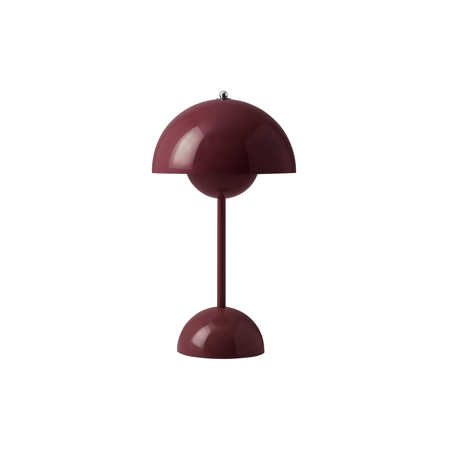 Tradition Purple &Tradition - Wireless Rechargeable Lamp Flowerpot - Polycarbonate - Designer Verner Panton