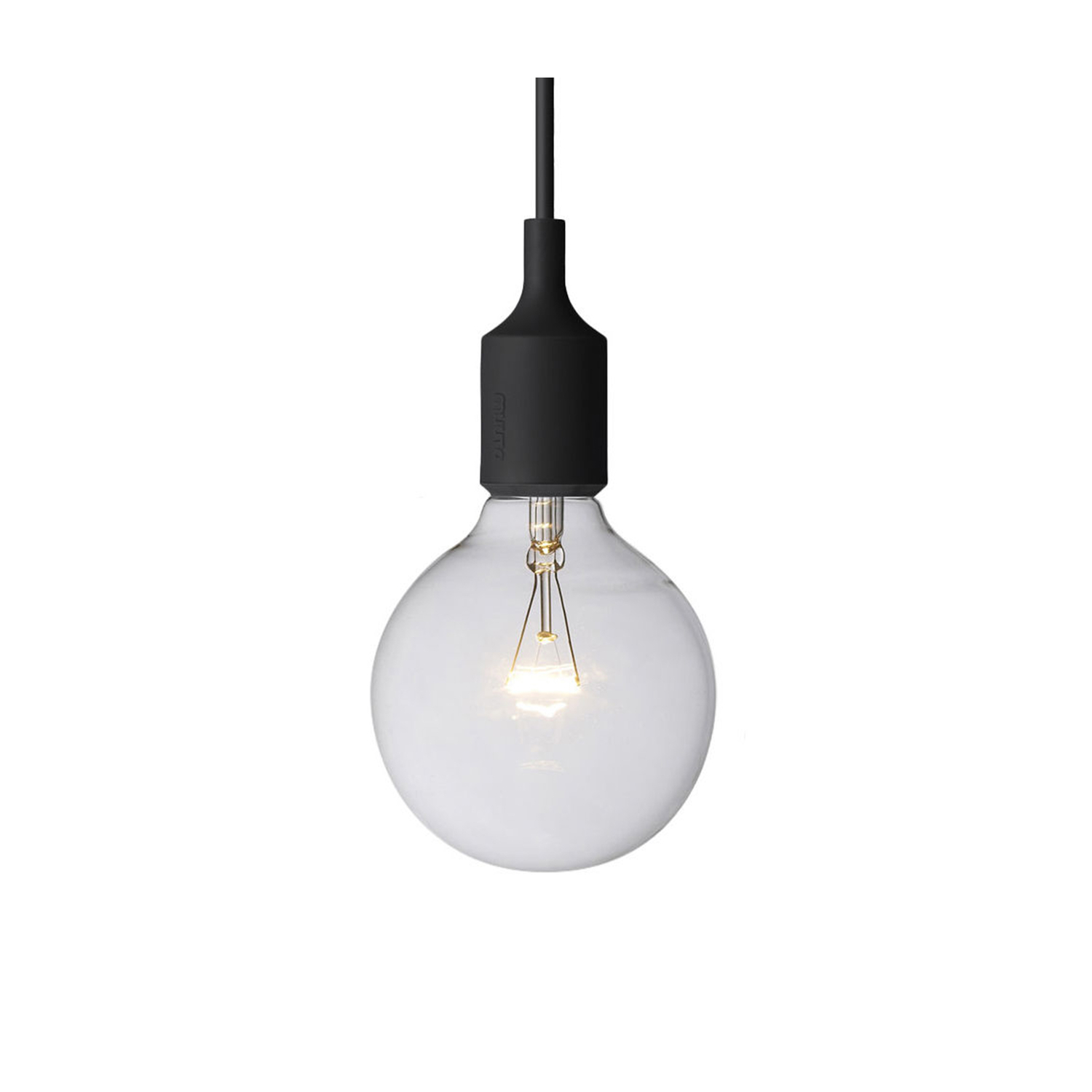Muuto - Pendant E27 - Black - Silicone - Designer Taf Architects
