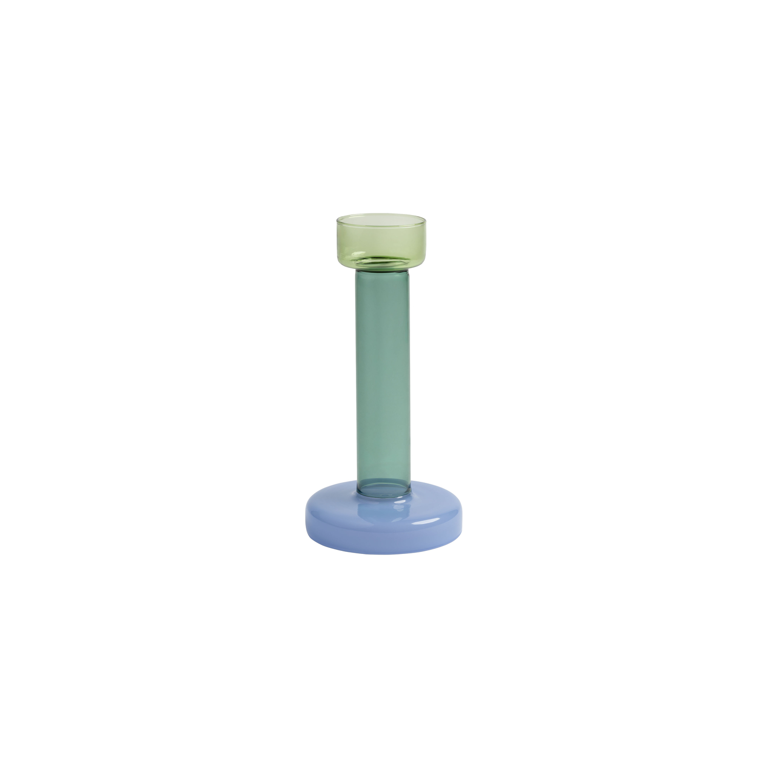 & Klevering - Candle Stick Bole - Green - Borosilicated Glass - Designer Lex Pott