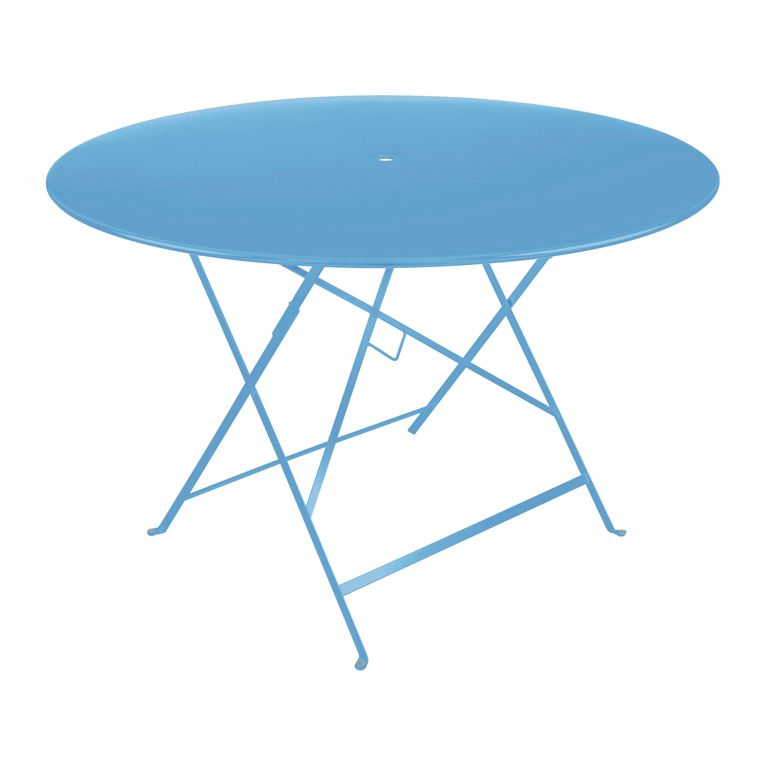 Fermob - Round Table Bistro - Blue - Lacquered Steel - Designer Studio Fermob