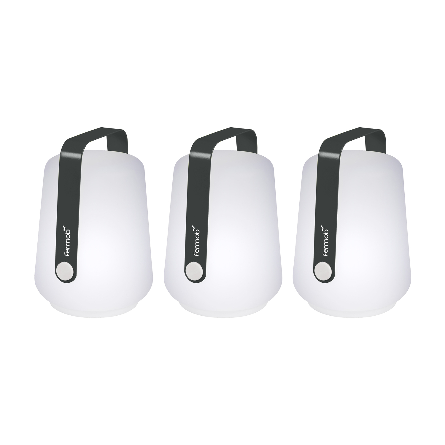 Fermob - Kabellose, Wiederaufladbare Außenlampe Balad - Schwarz - Polyäthylen - Designer Tristan Lohner