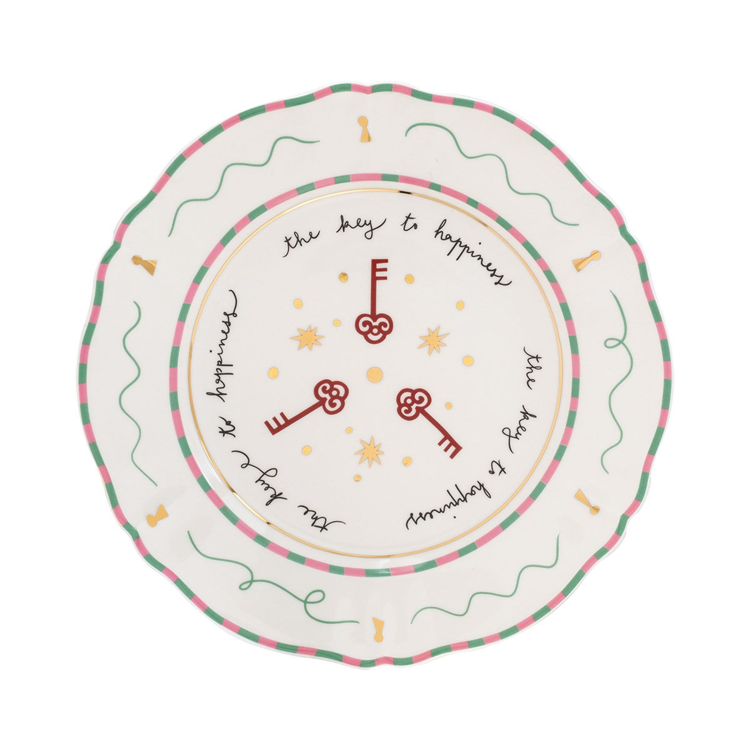 Bitossi Home Green - Plate Pangea - China - Designer Pangea