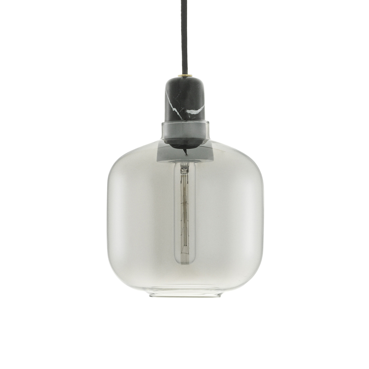 Normann Copenhagen - Pendant Amp - Black - Marble - Designer Simon Legald