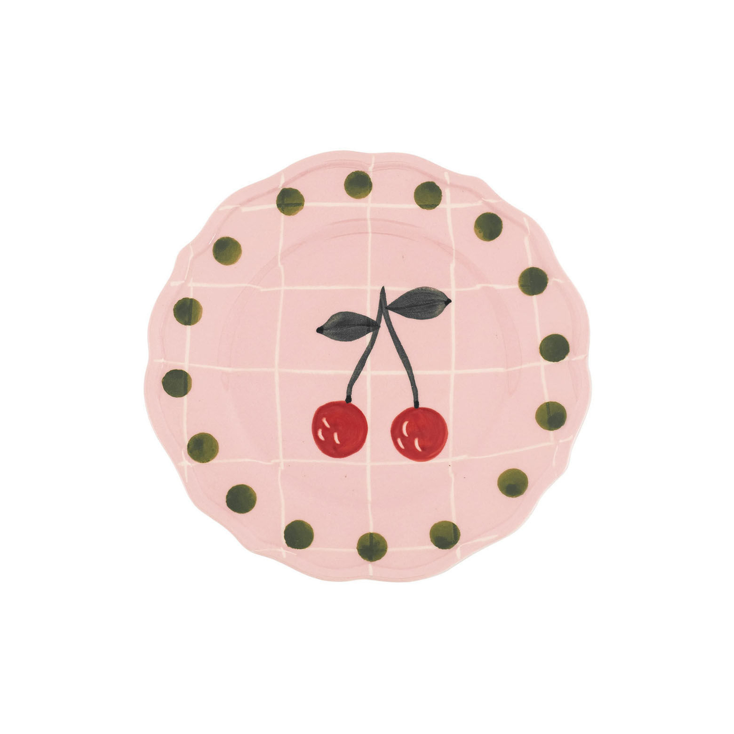 Bitossi Home Pink - Dessert Plate Quadri - China