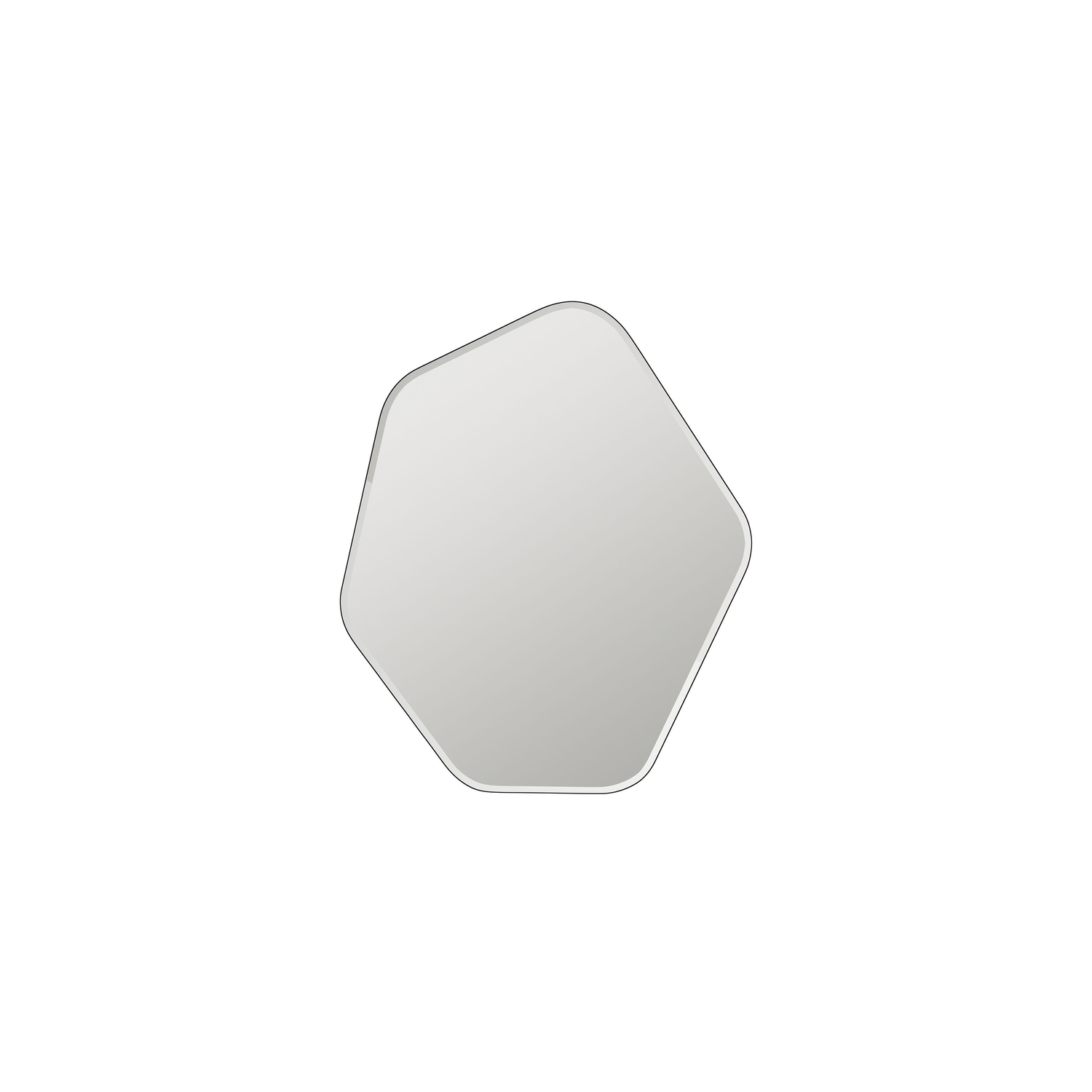 Broste Copenhagen Silver - Wall Mirror Ruby - Lacquered Mdf