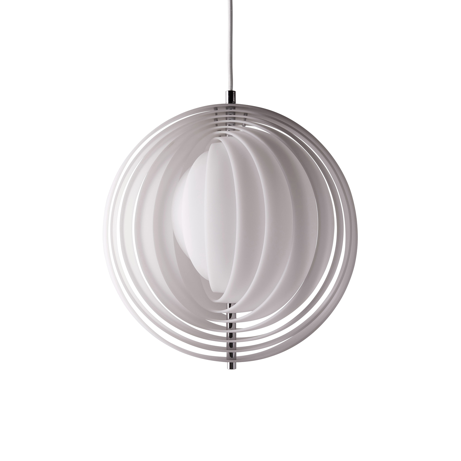 Verpan White - Pendant Moon - Acrylic - Designer Verner Panton