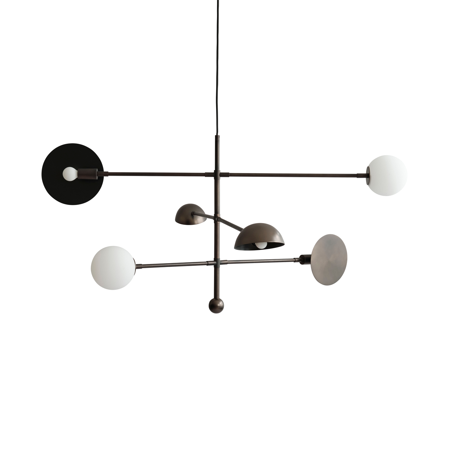 Photos - Chandelier / Lamp 101 COPENHAGEN - Chandelier Sahn - Brown - Bronze-plated metal - Designer Tommy Hyldahl