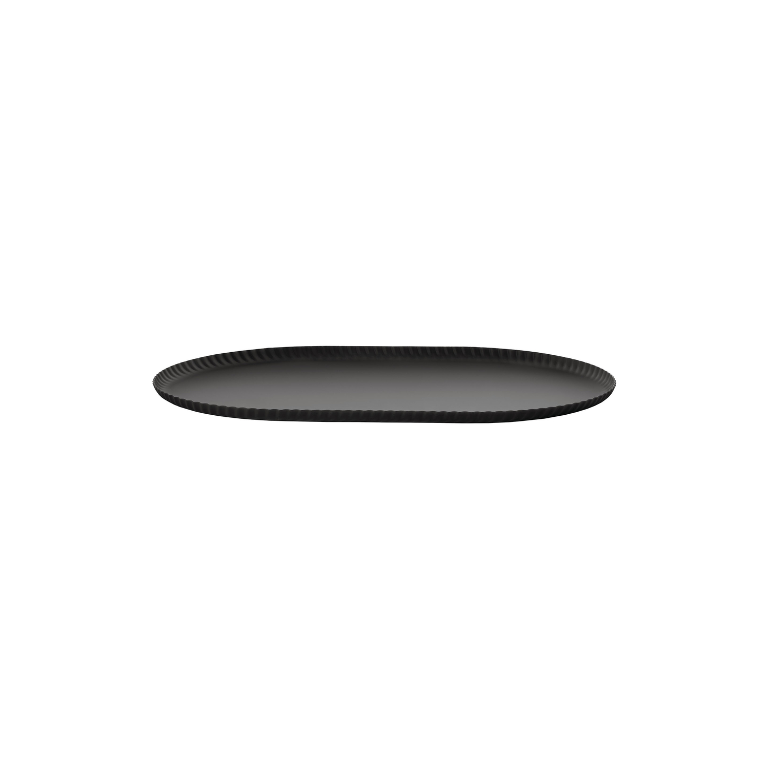 Alessi - Tablett Pleats - Schwarz - Stahl - Designer Jin Kuramoto