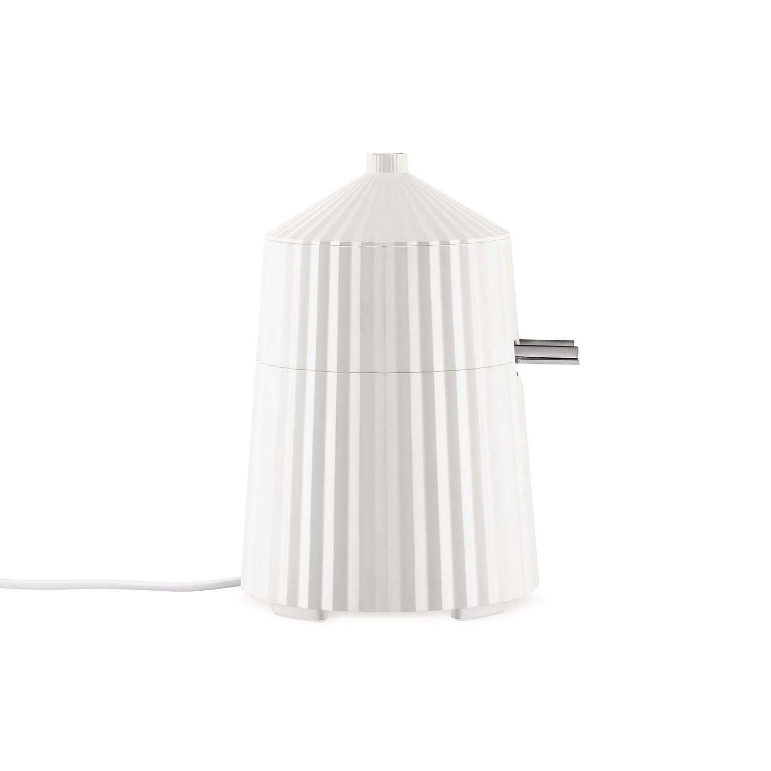 Alessi White - Electric Squeezer Plissé Uk - Thermoplastic Resin - Designer Michele De Lucchi
