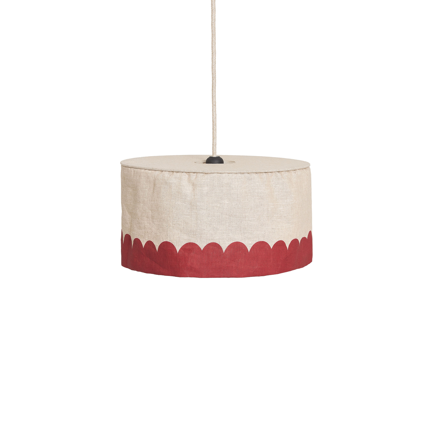 Nobodinoz Red - Lampshade Vibes - French Linen