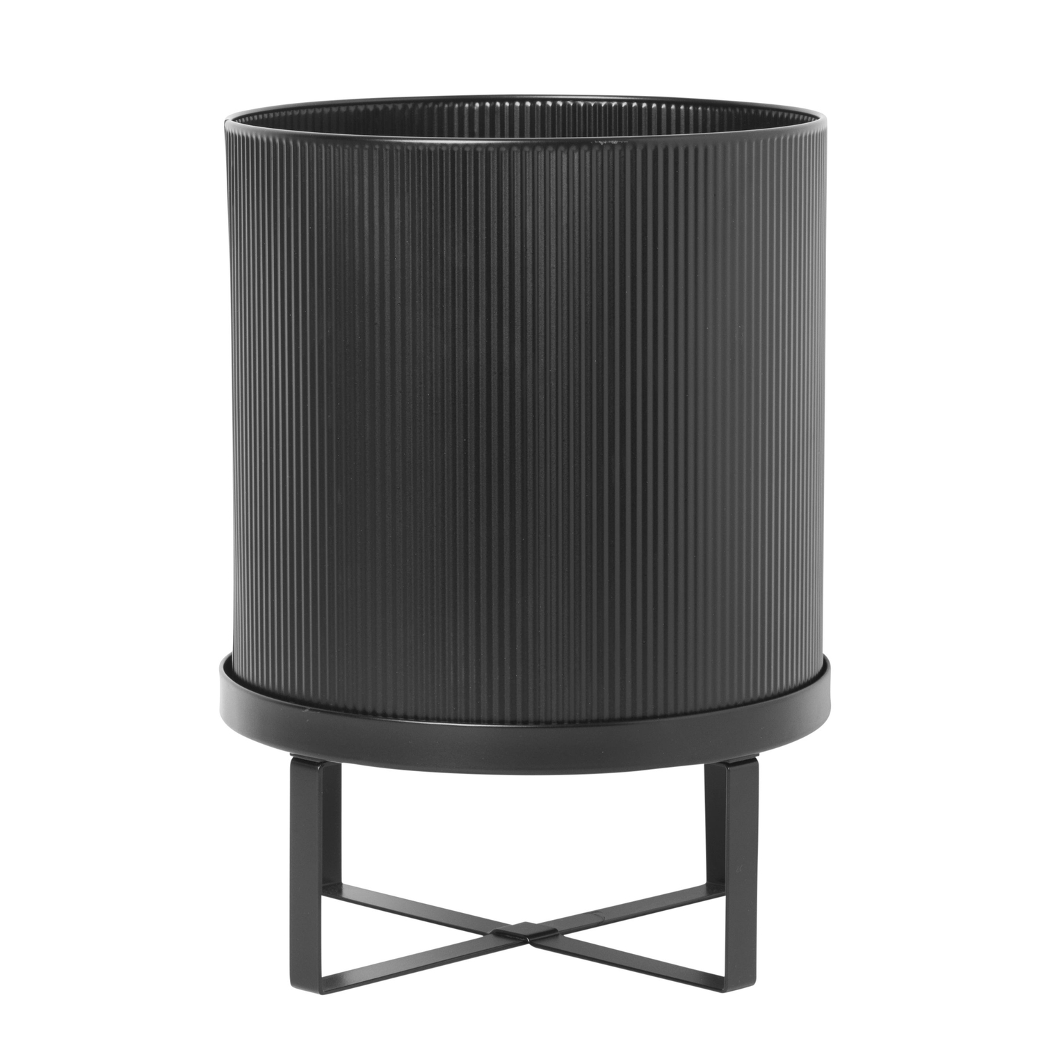 Ferm Living Black - Flowerpot Bau - Galvanized Steel - Designer Herman Studio