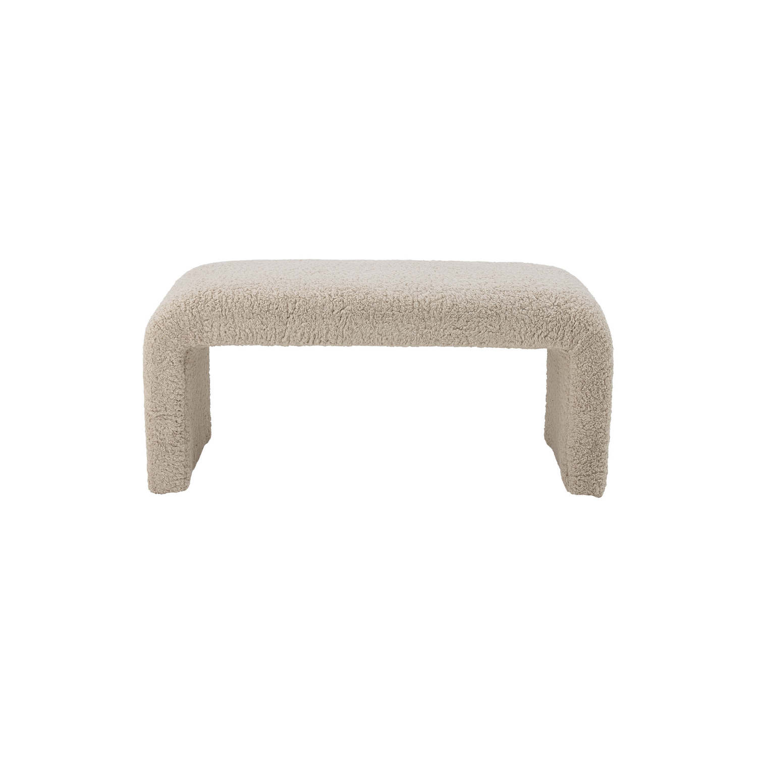 Bloomingville - Panca imbottita Bobbie - Beige - Tessuto bouclé