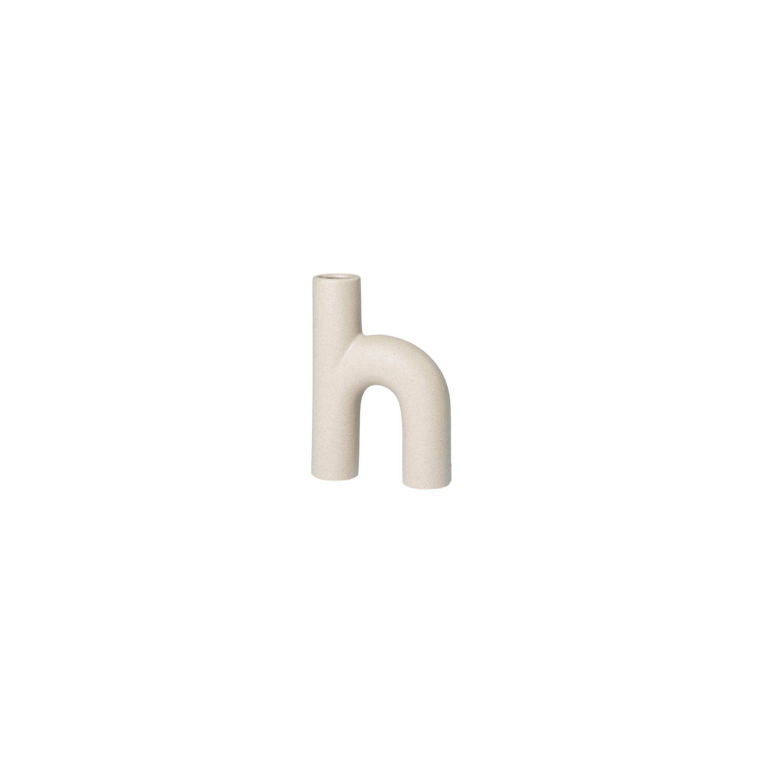 Broste Copenhagen Beige - Vase Hector - Enamelled Sandstone