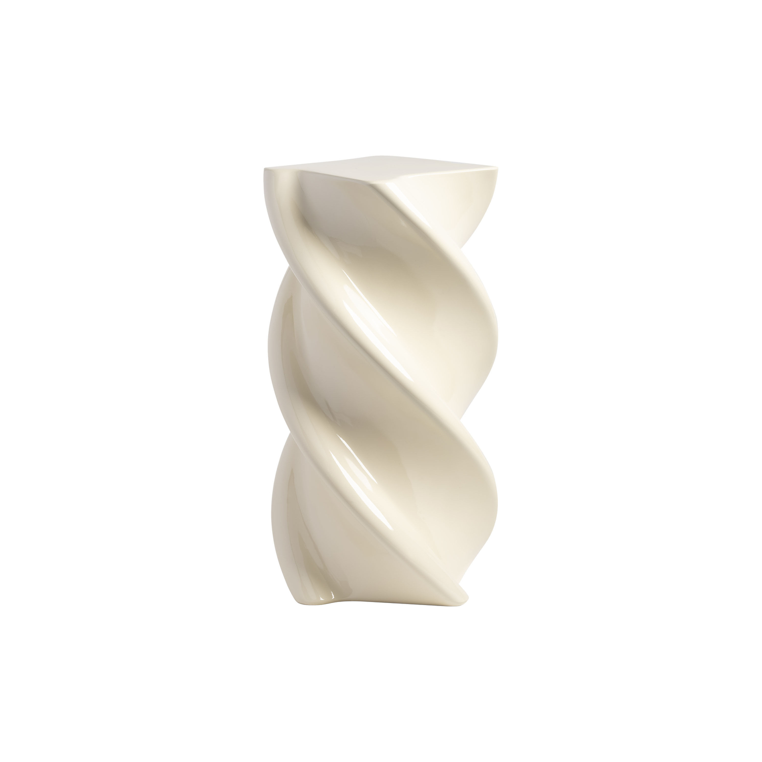 Klevering White & - End Table Marshmallow - Fibreglass