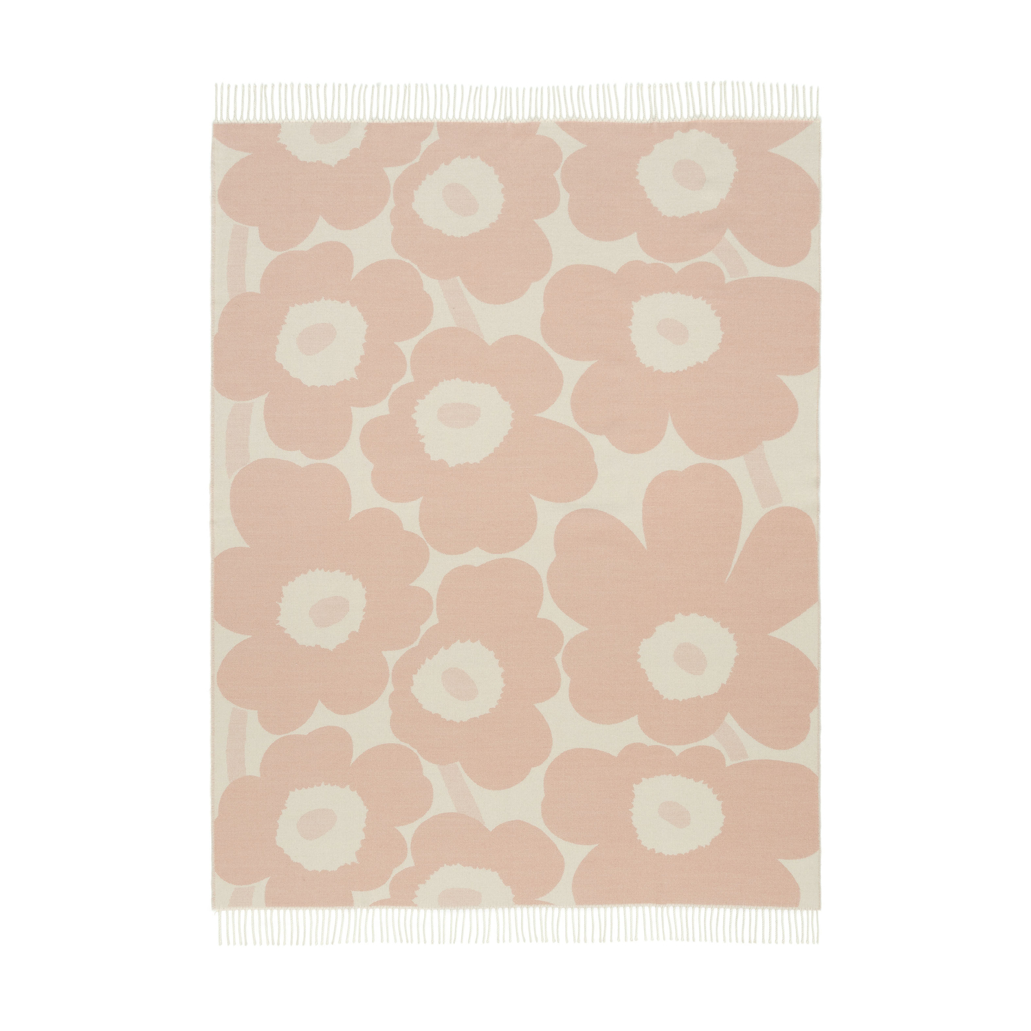 Marimekko Pink - Plaid Plaids - Wool - Designer Maija Isola