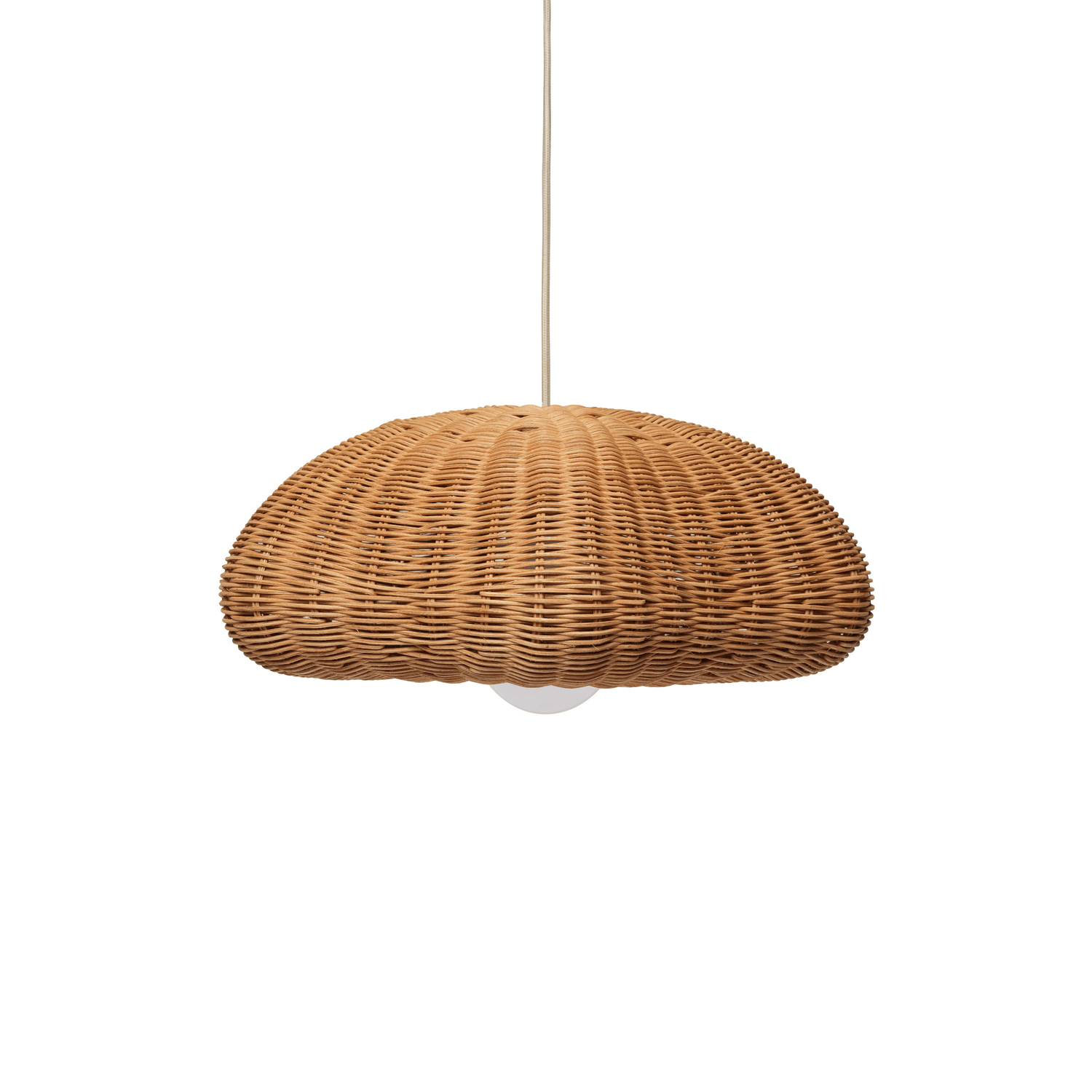 Ferm Living Unisex Beige - Lampshade Rivan - Rattan