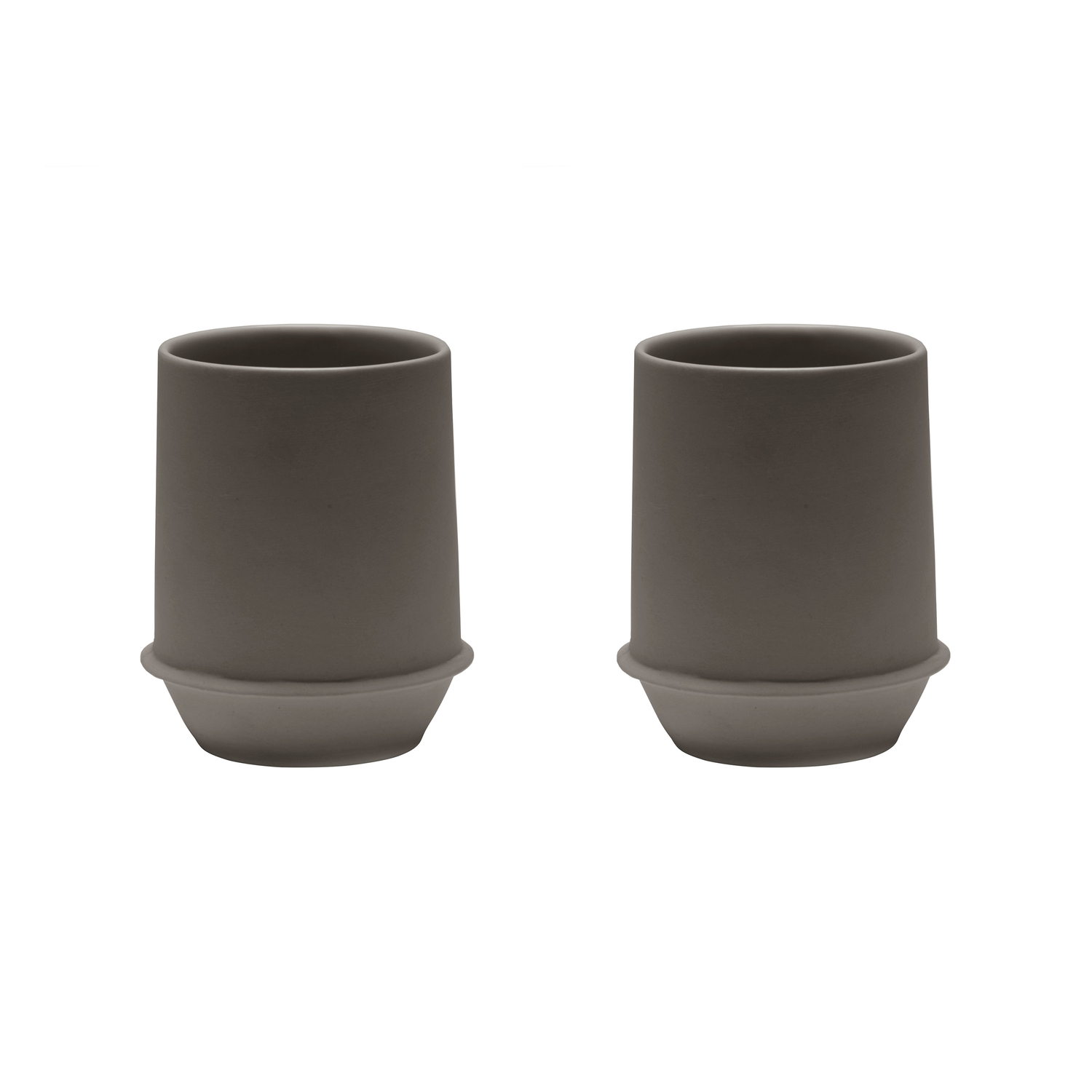 Serax Brown - By Kelly Wearstler - Set Of 2 - Ø 9 X H 11.5 Cm Dune - China - Designer Kelly Wearstler