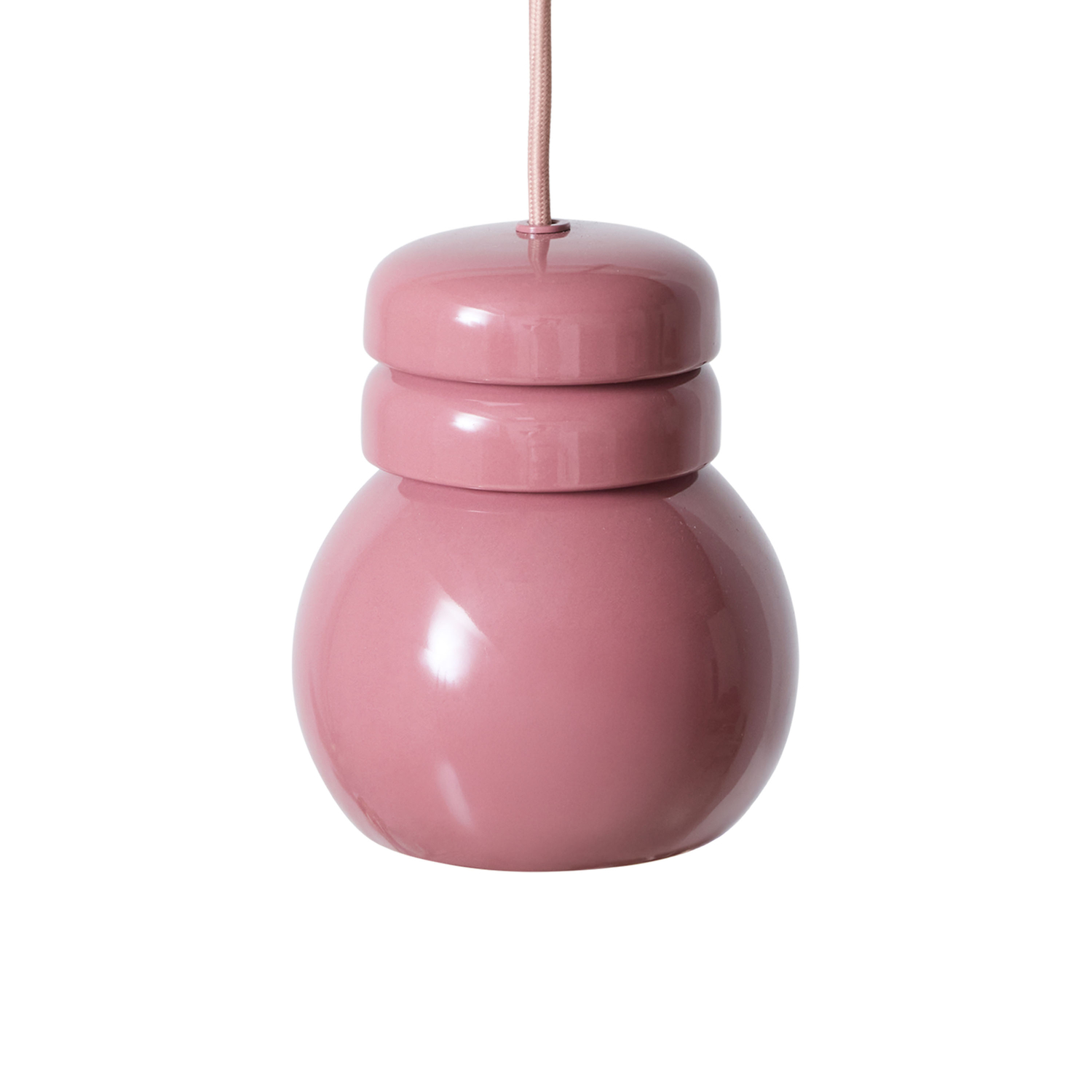 HK LIVING - Suspension Bulb - Rose - Grès émaillé