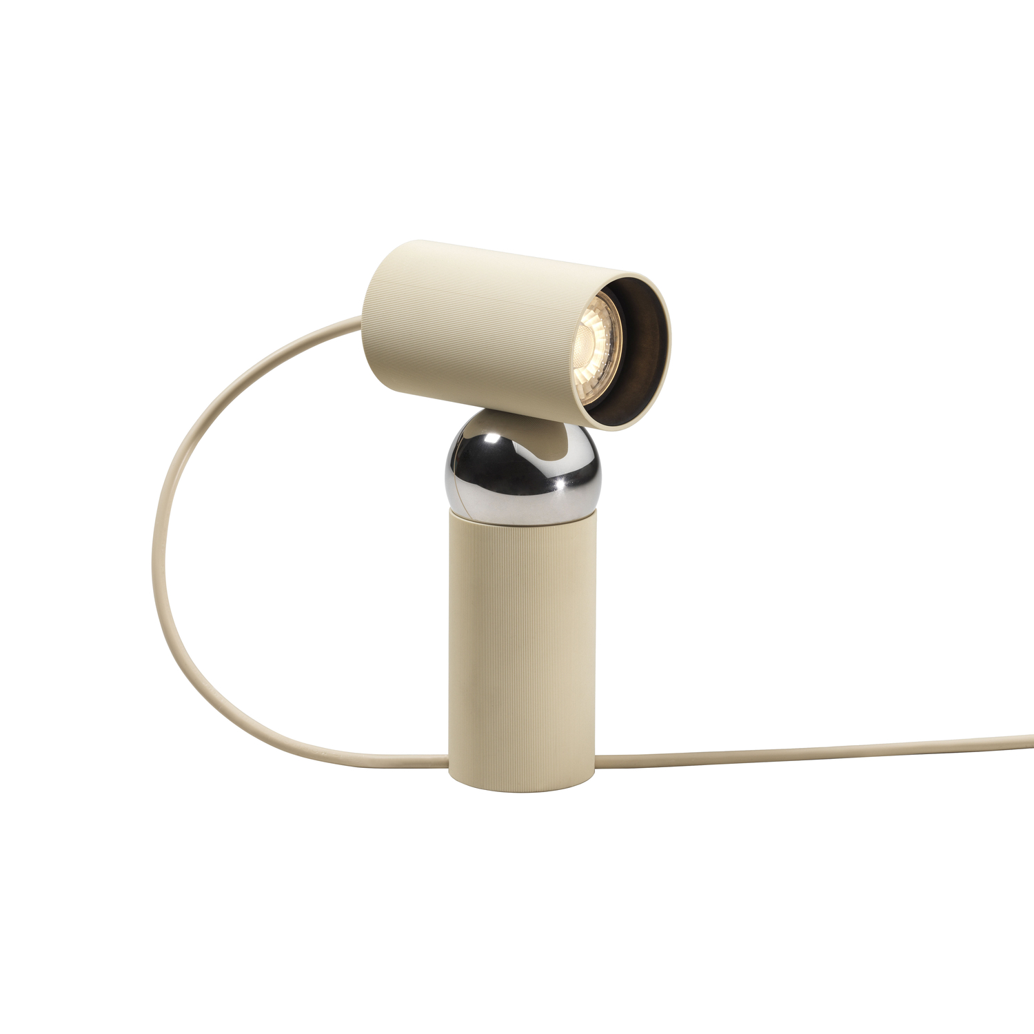Flos Beige - Table Lamp Bilboquet - Polycarbonate - Designer Philippe Malouin