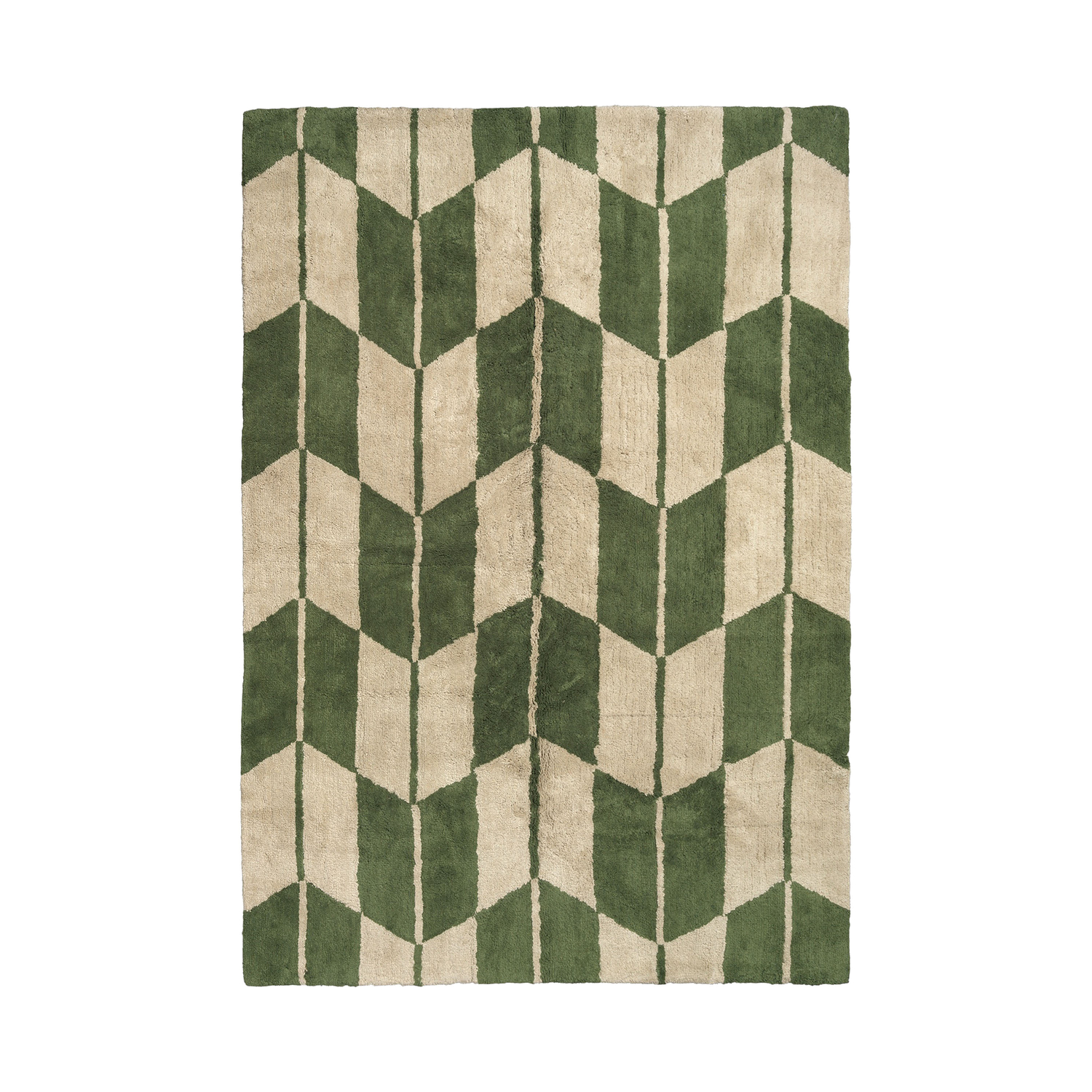 BROSTE COPENHAGEN - Tapis Ima - Vert - Coton
