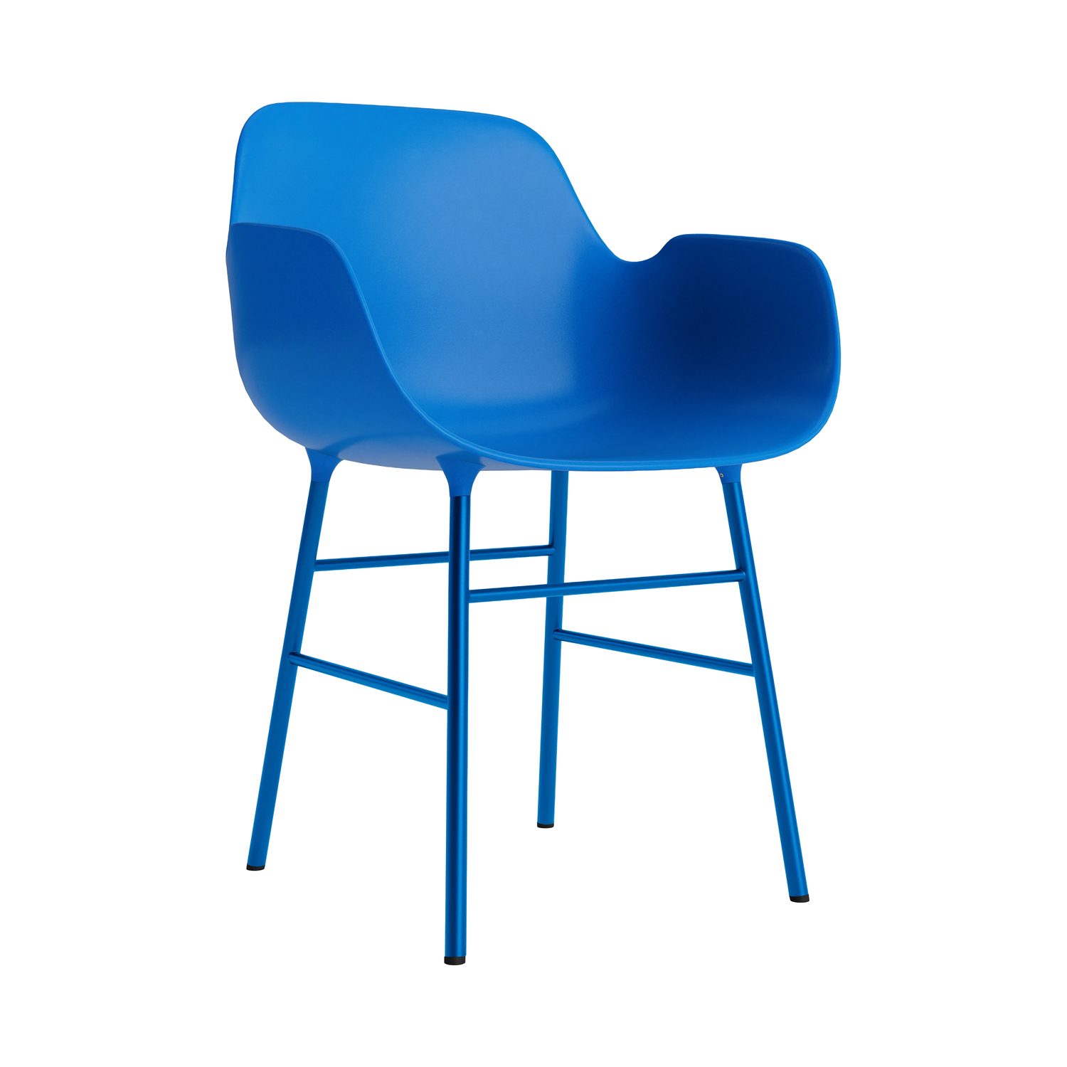 Normann Copenhagen Blue - Armchair Form - Solid Oak - Designer Simon Legald