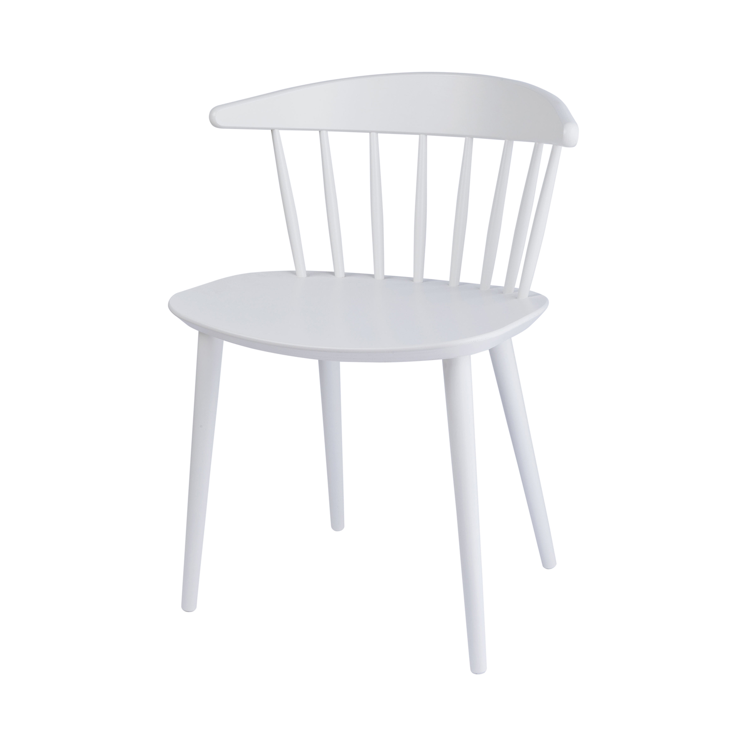 Hay White - Chair Fdb Collection - Tinted Solid Beech - Designer Jorgen Baekmark