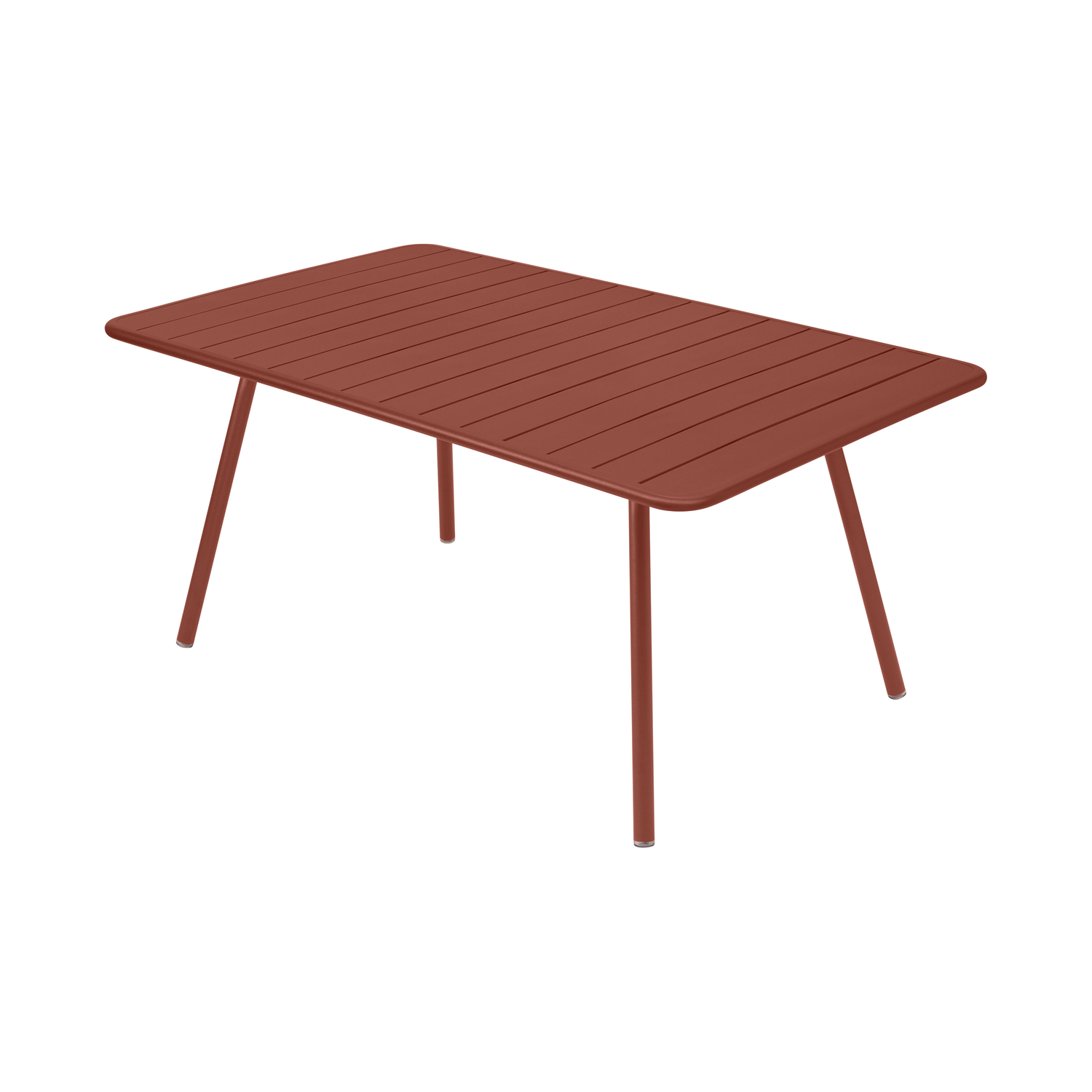 Fermob Red - Rectangular Table Luxembourg - Lacque Aluminium - Designer Frédéric Sofia